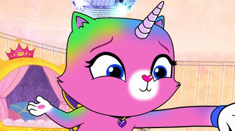 Regenbogen Schmetterling Einhorn Kitty auf Nicktoons